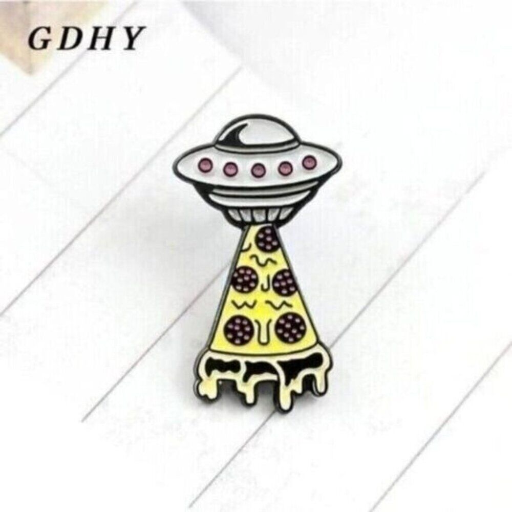 3/20 Spaceship Pizza Enamel Pin